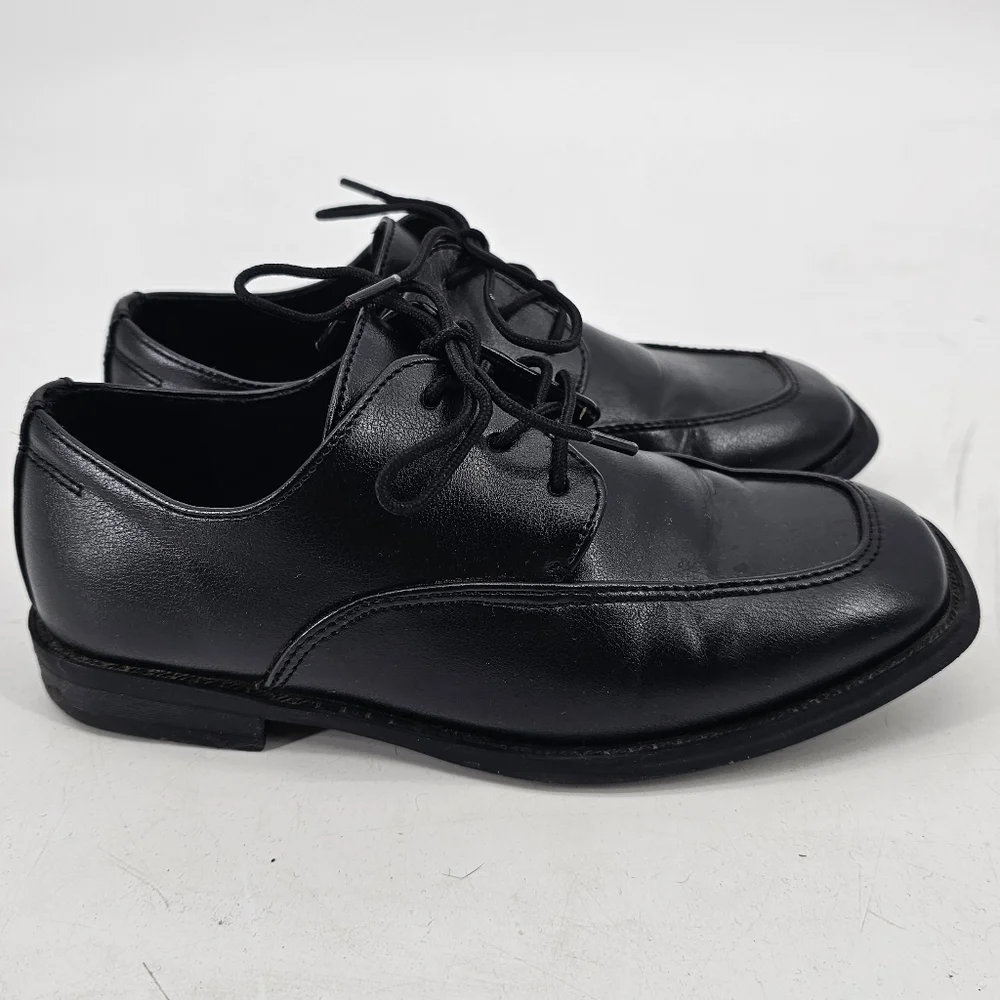 Sonoma Boys Black Lace Up Oxford Dress Shoes Size 2